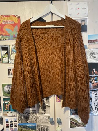 Strick-Cardigan in Herbstfarben, Gr. M