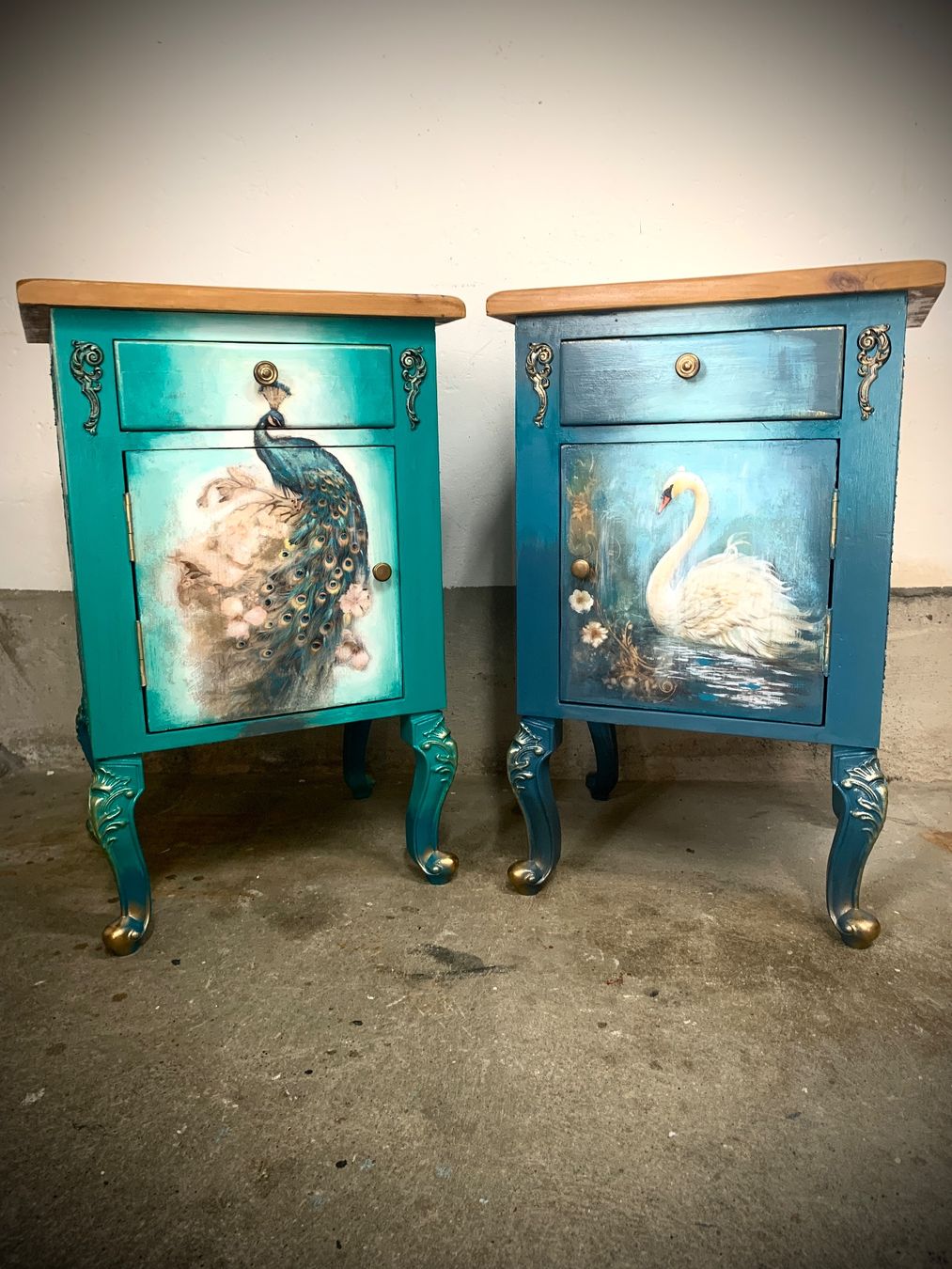 Comodini: Wunderschöne Set 2 Nachtische Unikat – Usato da Balgach venduto da Atelier-el-trastero