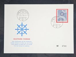 CL23 Enveloppe + Timbre Suisse 1968