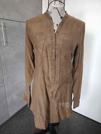 Hallhuber Tunika Bluse, Gr. 36, braun