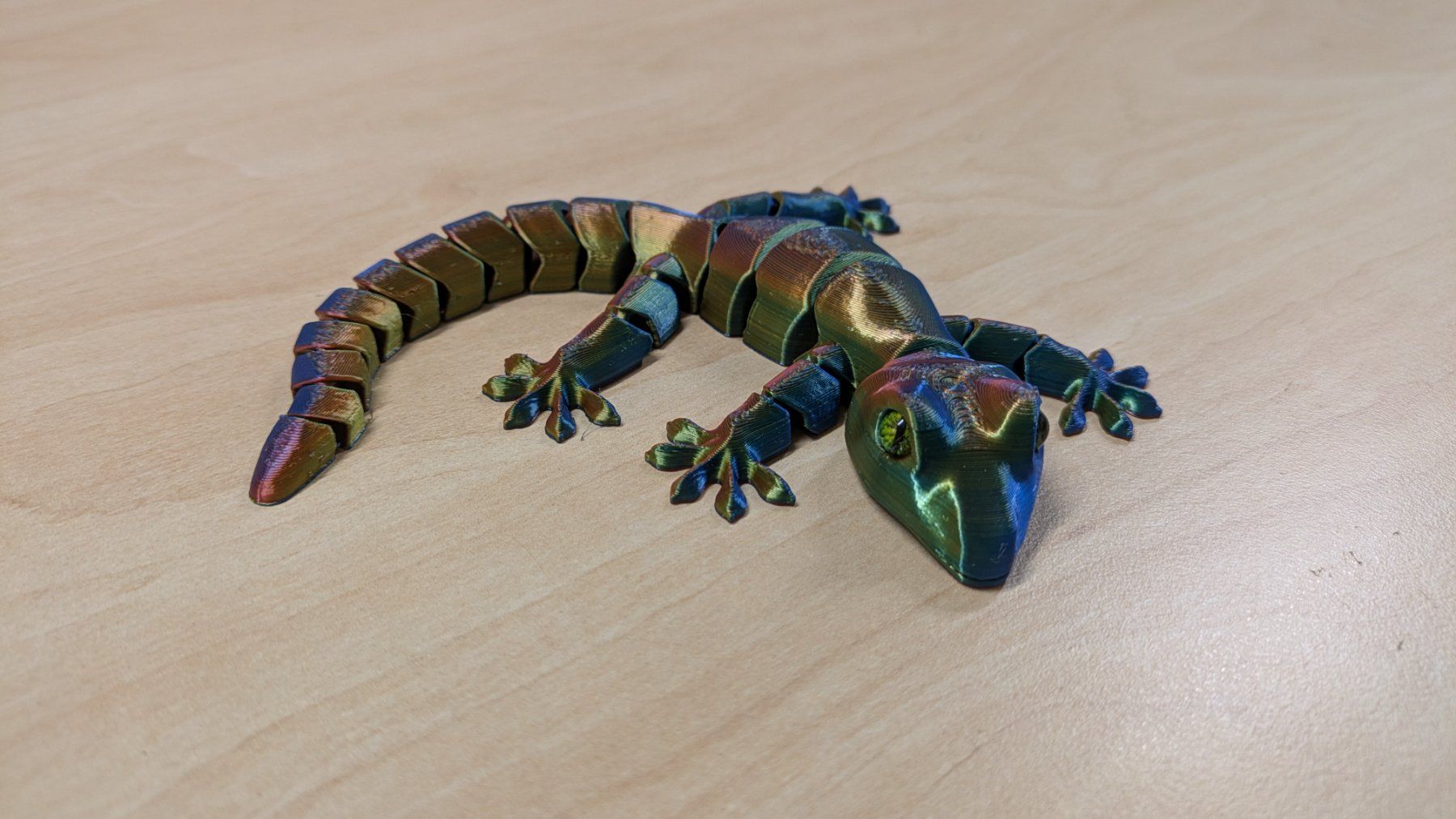 Tutte le decorazioni: Beweglicher Gecko - Rainbow Optik – Nuovo (secondo la descrizione) da Staufen venduto da El3D 2