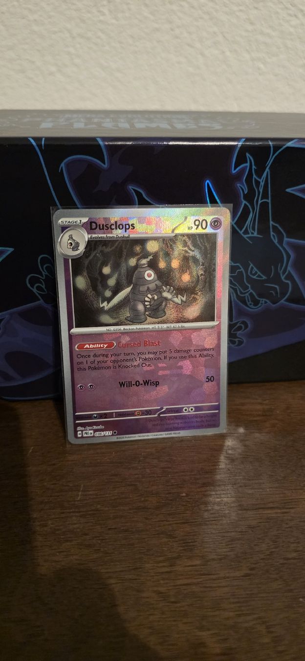 Pokémon Carte collezionabili: Pokemon Prismatic Evolutions Dusclops PRE 036/131 – Nuovo (secondo la descrizione) da Zürich venduto da Nubii