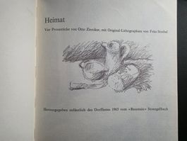 Otto Zinniker - Heimat Original Lithographien Fritz Strebel