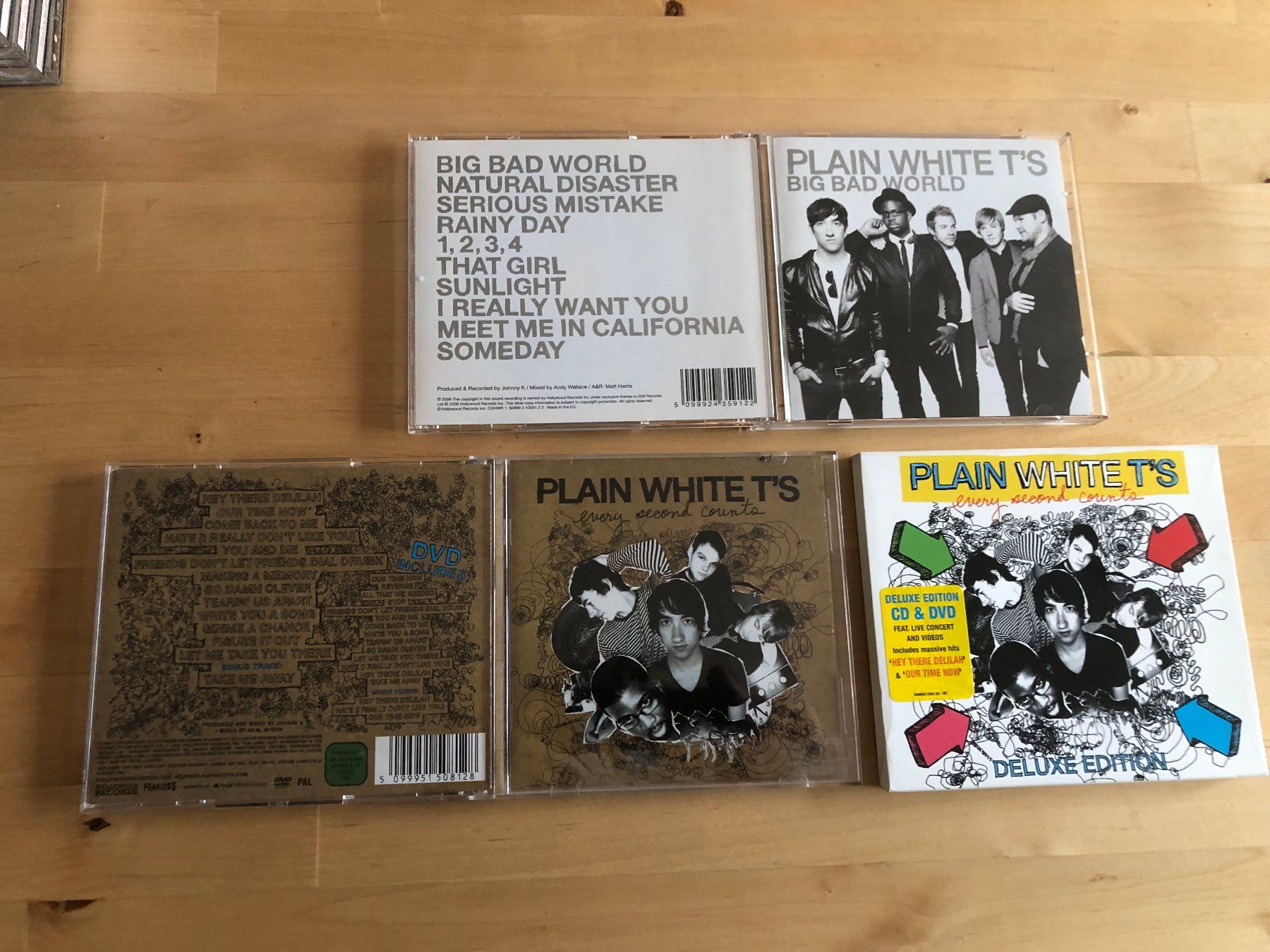 PLAIN WHITE T'S tolle CD + DVD Sammlung Hey there Delilah (Gebraucht