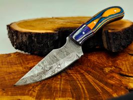 Geprüft! B Knife Faltenstahl DAMASCUS Damast Jagdmesser
