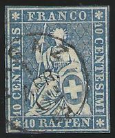 Strubel 23G, Fingerhutstempel Ragaz, gut erhalten
