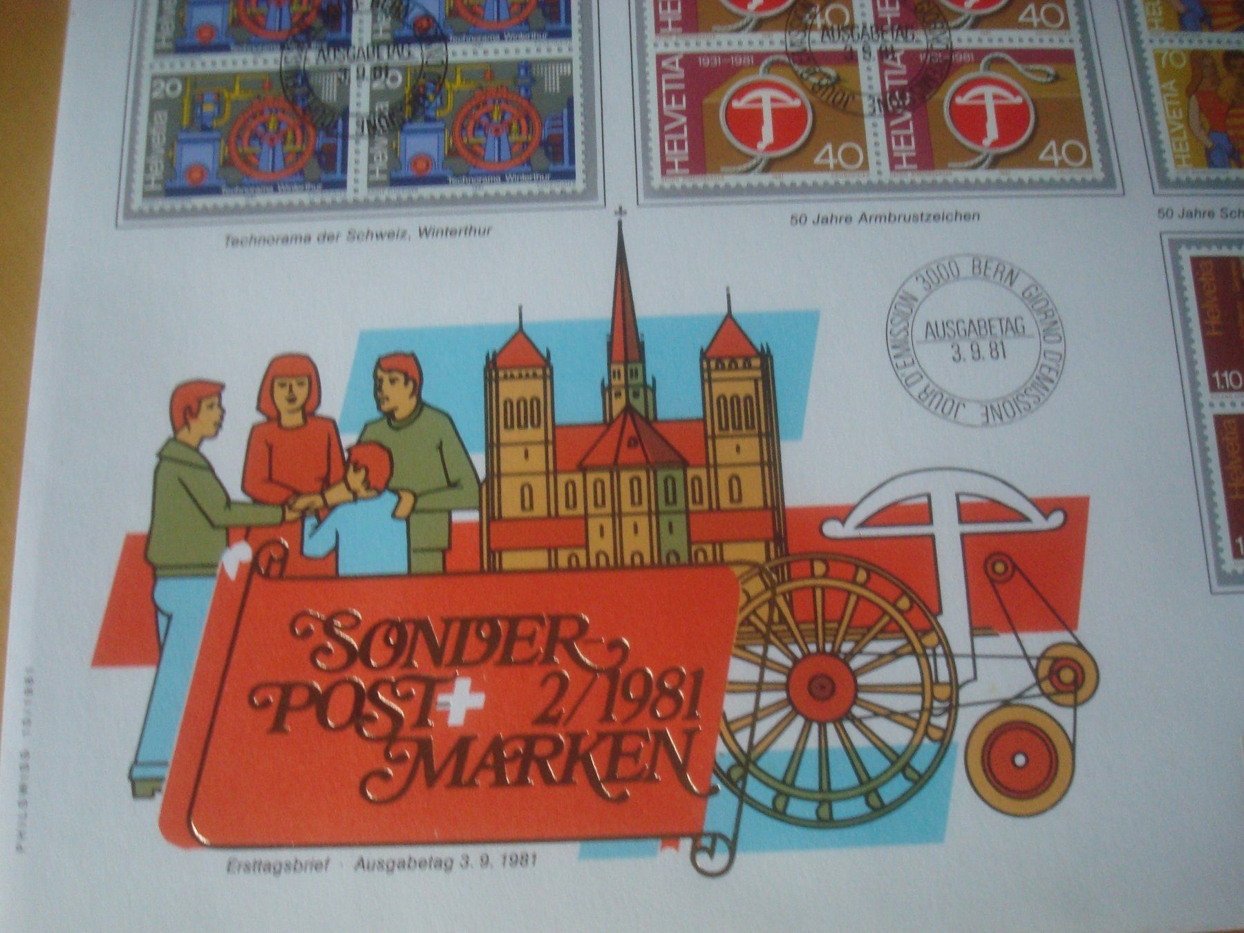Alle Briefmarken: 1981 schöner Grossbrief Schweiz – Gebraucht aus Gordola von Polentaefung 1