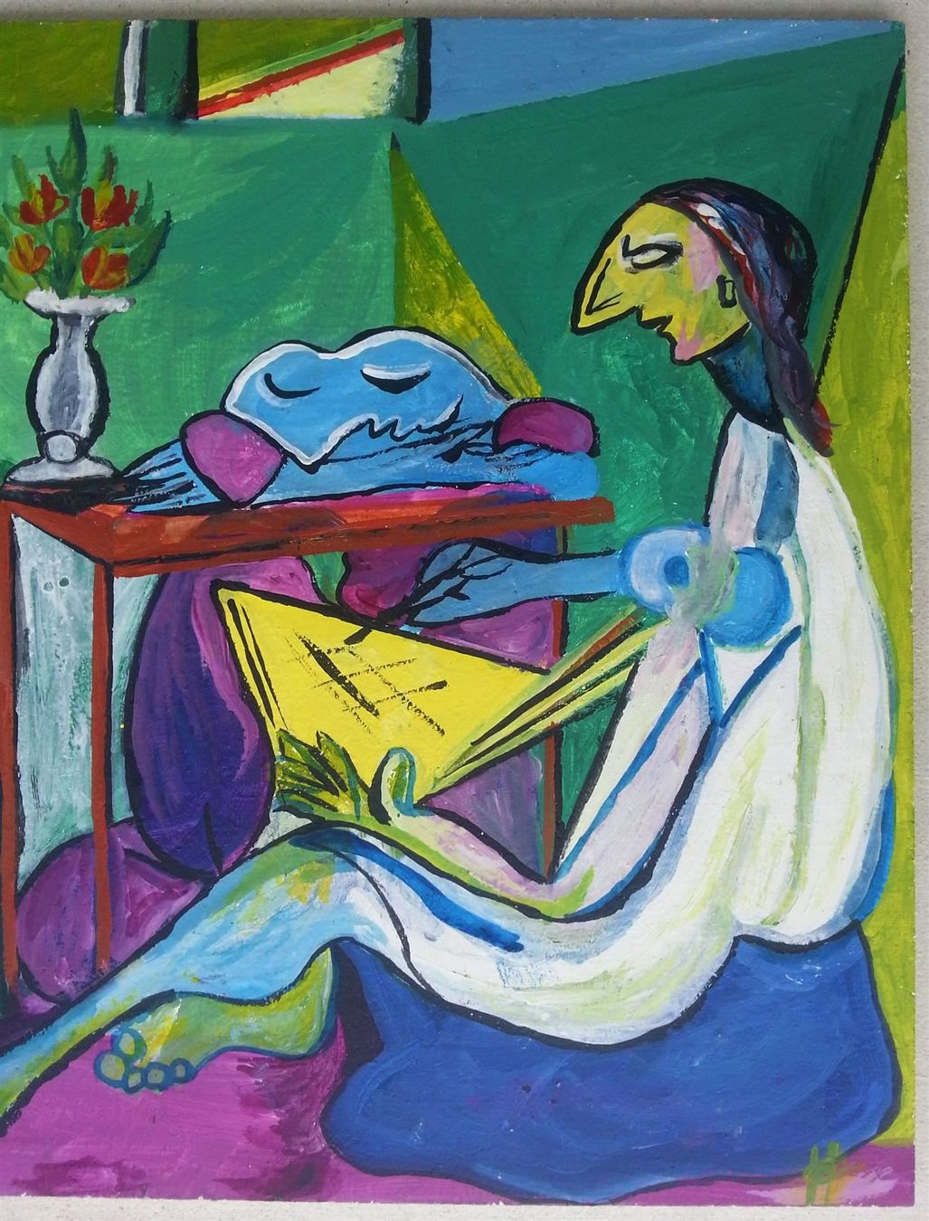 Dipinti: Ölgemälde NACH Picasso, 65x50 cm – Usato da Oberriet SG venduto da ganesh435 3