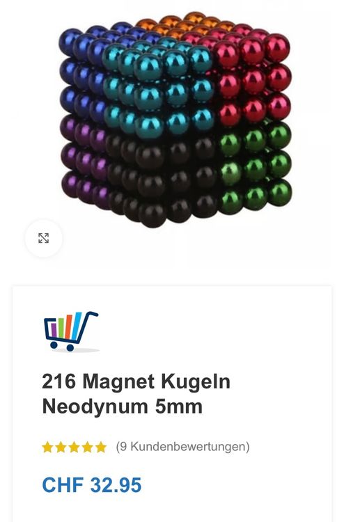 Magnets: 2 x Magnet Kugeln – D'occasion à Wallisellen par Irantzu