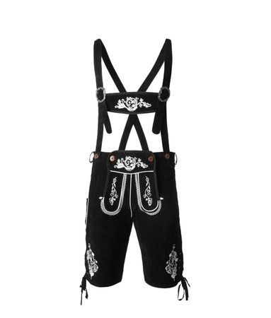 %neue Kunstlederhose, Oktoberfest Grösse L, schwarz