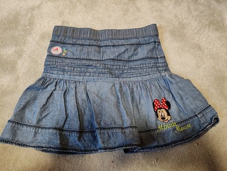 Disney Jeansrock, Grösse 104, mit Minnie Mouse Applikation