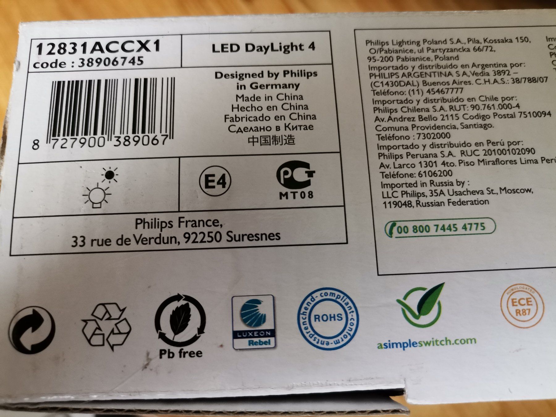 Tutti pezzi di ricambio auto: PHILIPS Daylight 4 LED Tagesfahrlicht – Nuovo e nell'imballaggio originale da Münchwilen TG venduto da Gandalf126 1
