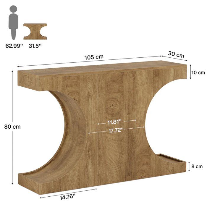 Tavoli: Konsolentisch 105cm C-Gestell Industrial – Nuovo e nell'imballaggio originale da Gretzenbach venduto da Genfi-Shop 1