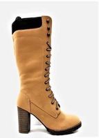 Winterstiefel Damen, gefüttert, Gr.38 , Farbe camel, neu