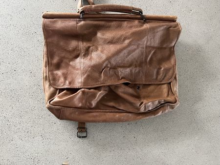 Reisetasche Naturleder hochwertig, 60 x 47 cm