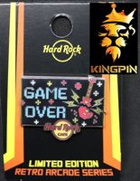 HARD ROCK CAFE Pin Retro Arcade Game Over