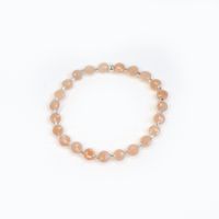 Armband rosa Mondstein & Silber 925 (14493)