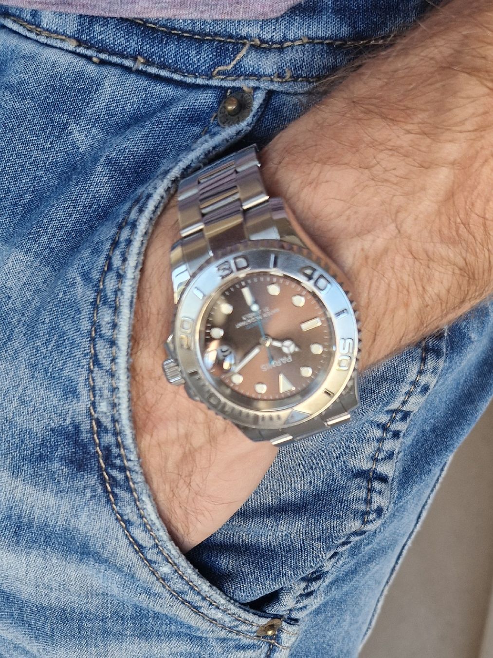 Parnis Uhren: Parnis Yachtmaster Hommage Rolex Automatic – Gebraucht aus Zürich von liv_c9p5 6