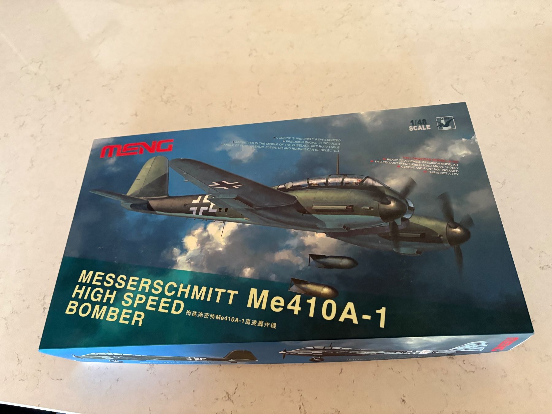Modellbausätze & Standmodelle: 1/48 MESSERSCHMITT ME 410A-1 – Gebraucht aus MÜHLEDORF/SO von tru_wsv8