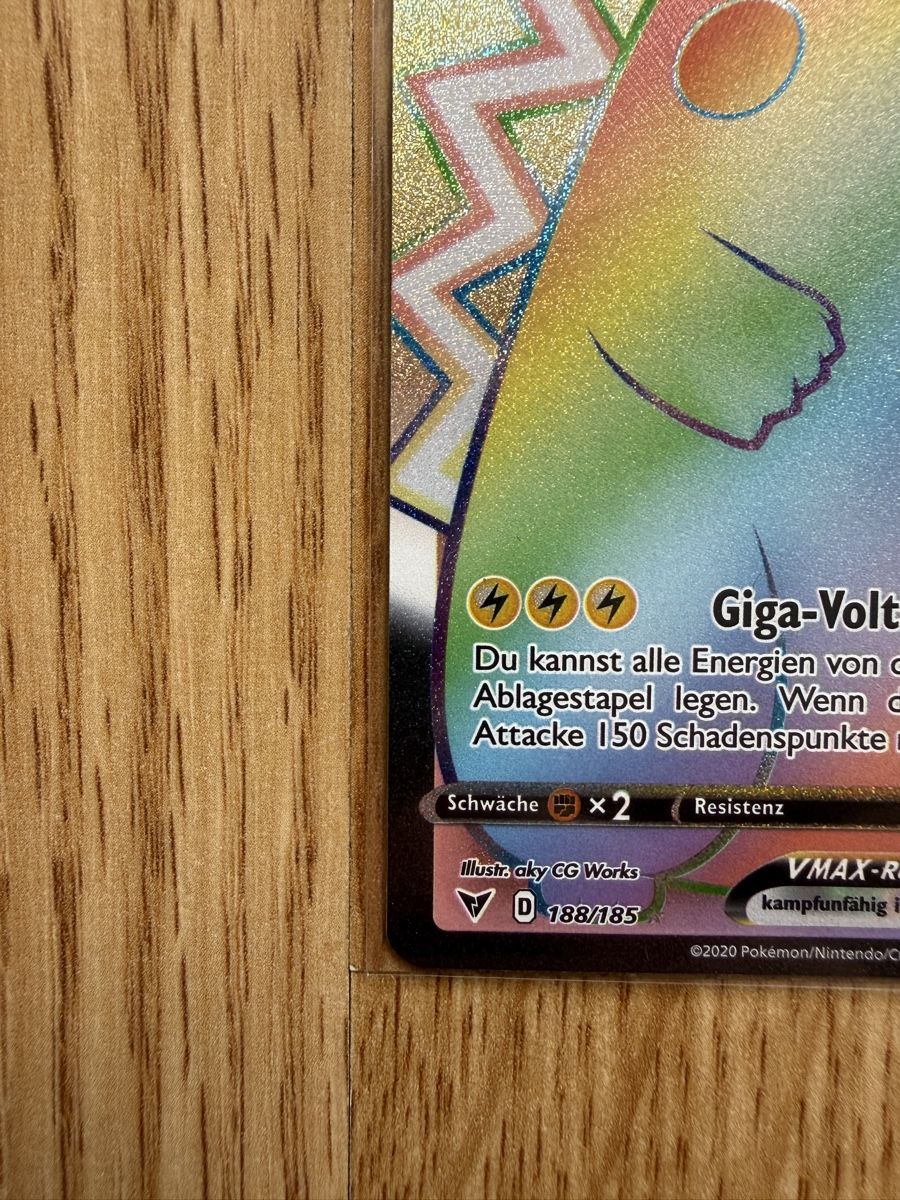 Pokémon Carte collezionabili: Pikachu Vmax Rainbow (188/185 - Farbenschock) – Nuovo (secondo la descrizione) da Samstagern venduto da Sanox 8