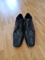 Richelieus femme TATTOO cuir noir vintage