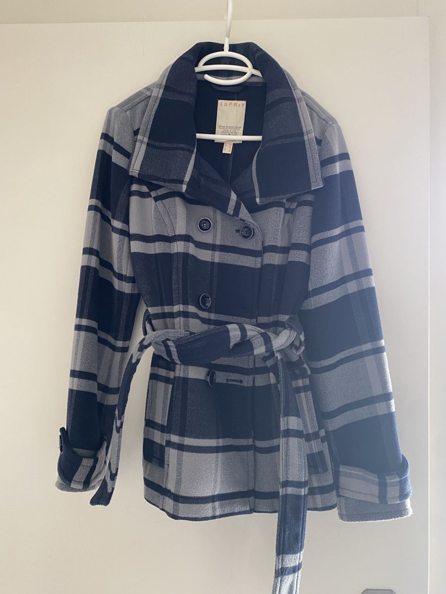 Esprit Giacche: Esprit Übergangsjacke, blau kariert, Gr. 38 – Usato da Hünenberg See venduto da lar_9zjk 7