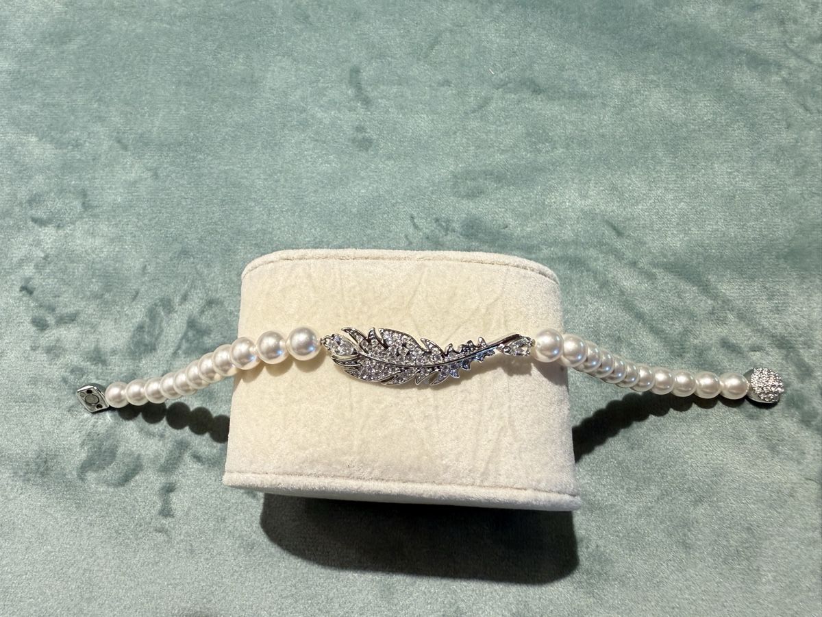 Swarovski Bracciali & Braccialetti: Swarovski Perlen/Feder Armband – Nuovo (secondo la descrizione) da Wildberg venduto da TradeMe 6