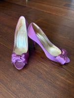 LKBennet Lila Seidenschuhe Gr. 40 mit Schleife wie NEU