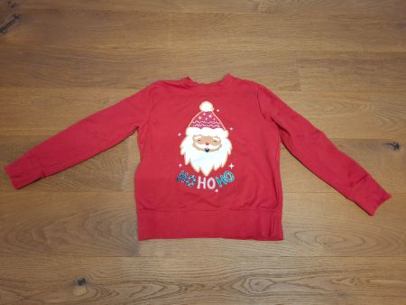 Pullover Nikolaus / Weihnachtspullover rot Gr. S