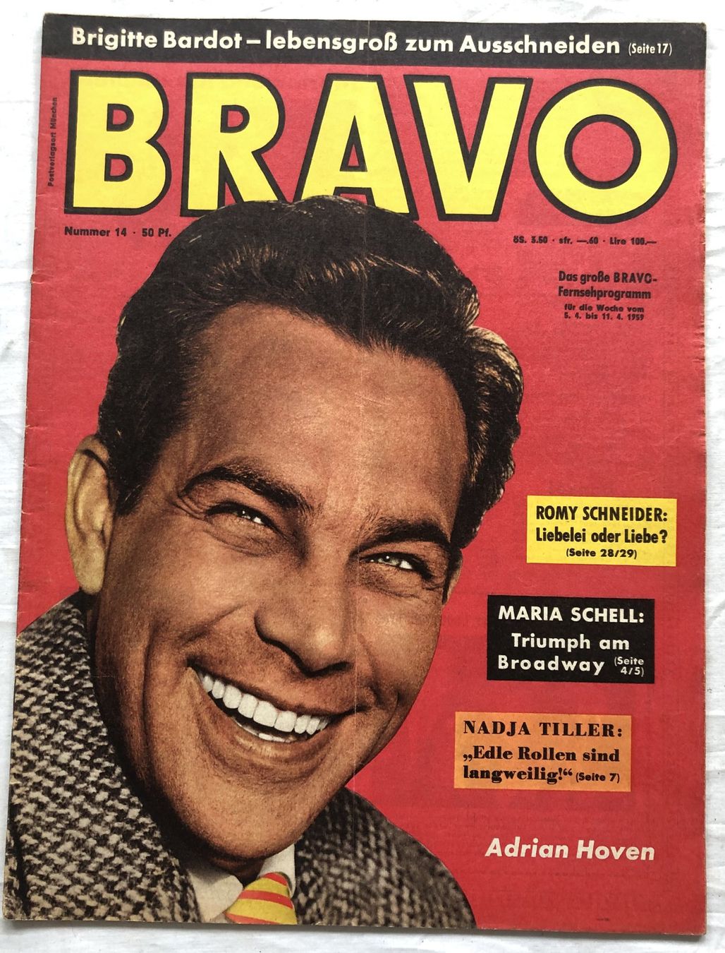 Revues & Magazines: BRAVO - Heft - Nr.14/1959 – D'occasion à Schaffhausen par durruti