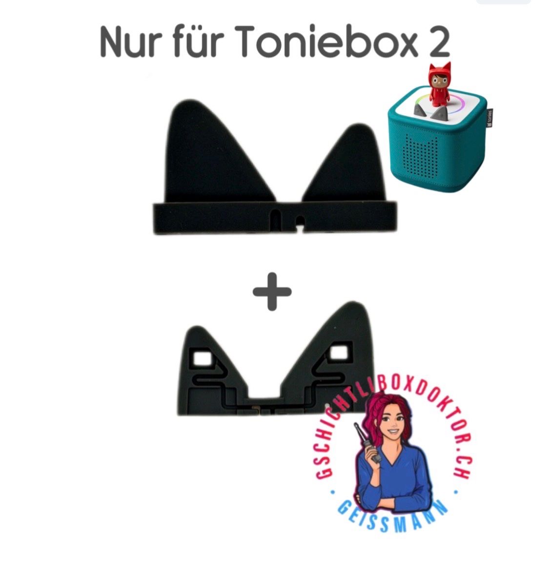 Tonies Giocattoli: Toniebox 2 Ohren Set in grau – Nuovo e nell'imballaggio originale da Mülligen venduto da Good_vibes2032