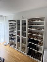 3x Regal / Schuhregal / Vitrine in Weiss / Schrank