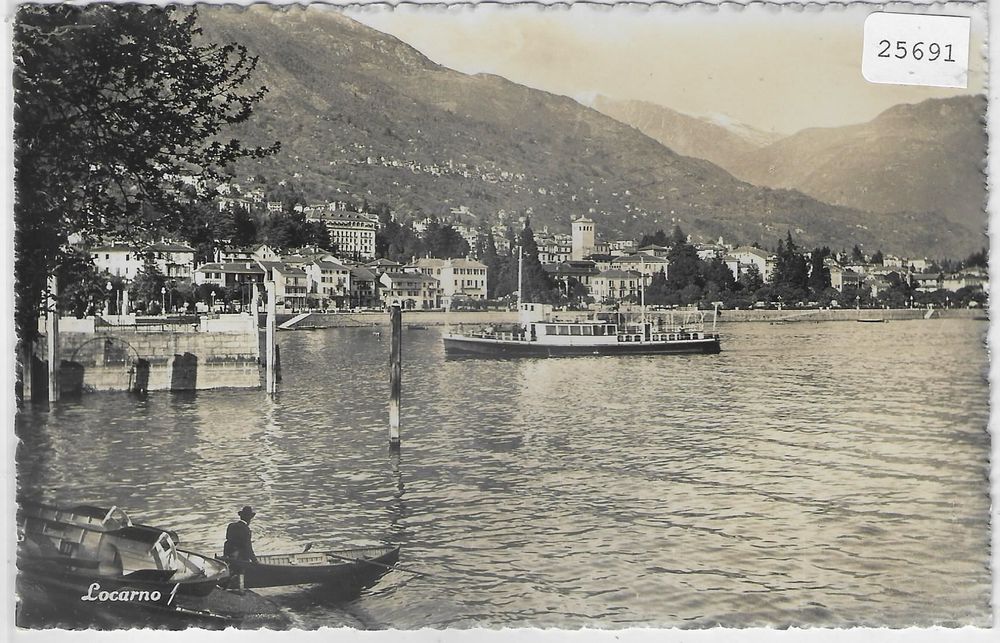 Locarno - Hafen mit Schiff | Kaufen auf Ricardo