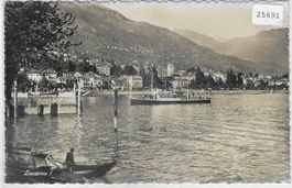 Locarno - Hafen mit Schiff