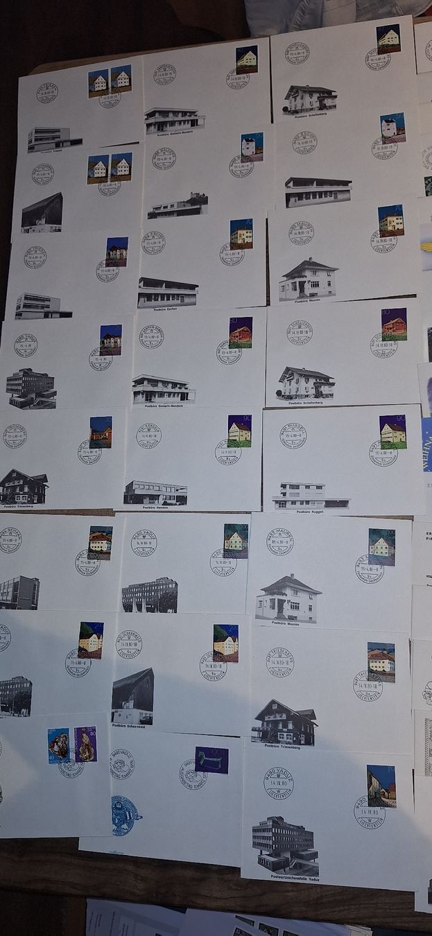 Alle Briefmarken: 500 FDC / Brief / Liechtenstein Lot 3 – Gebraucht aus Balgach von SIMEON27 3
