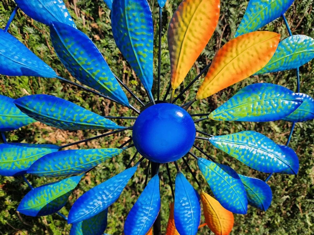 Toutes les décorations: Windrad gelb-blau 160cm – Neuf avec emballage d'origine à Matzendorf par Gartendeko-Shop 2