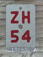 Velonummer ZH 54