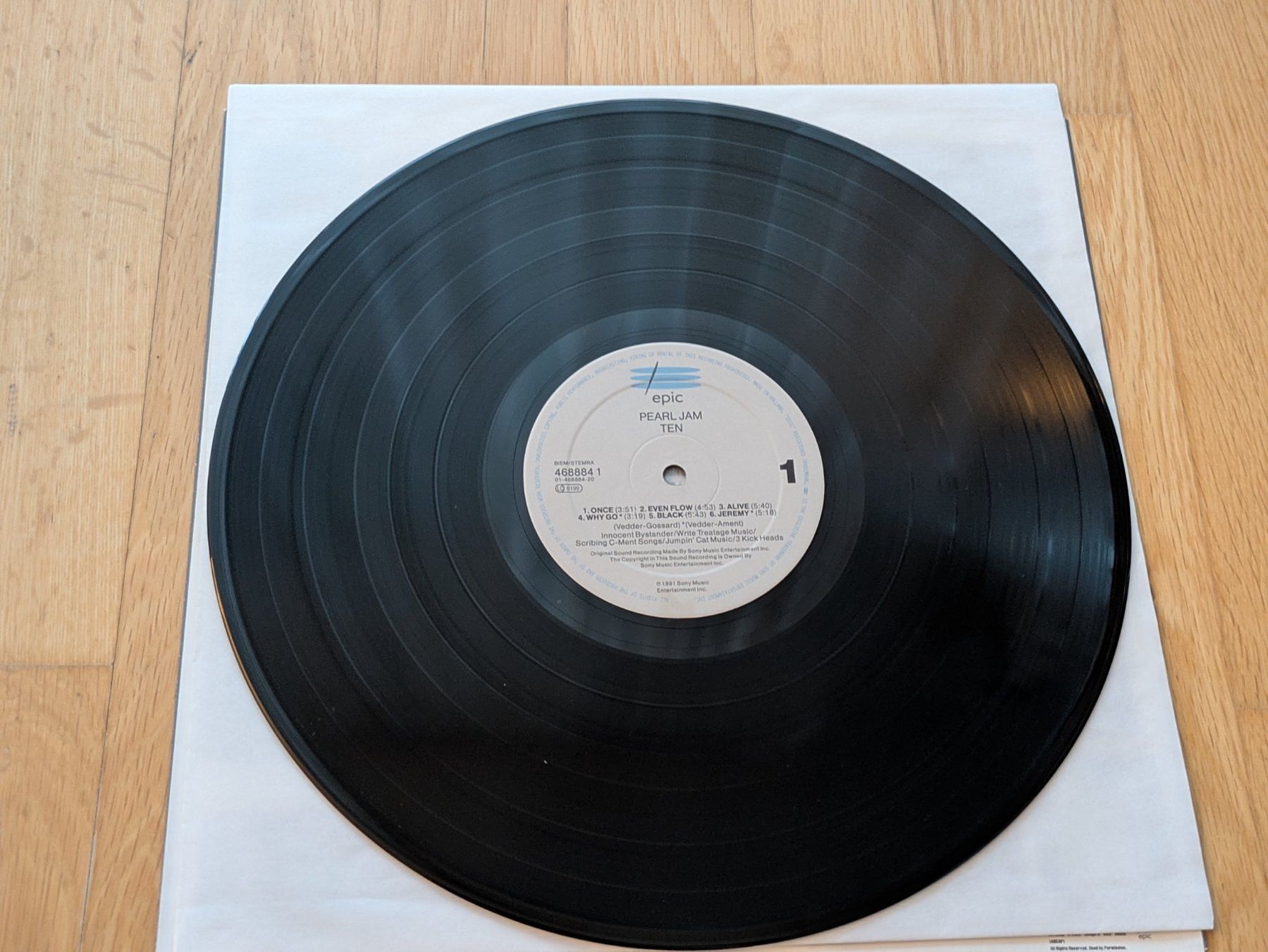 Dischi in vinile: Pearl Jam - Ten LP, TOP Zustand – Usato da Dübendorf venduto da PanzerGeneral 3