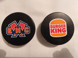 1 Puck EHC Bienne Biel Hockey mit box 