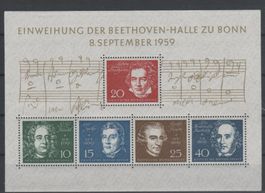 BRD 1959 Block Nr. 2 Beethoven ** Katalogwert: 32.00 €