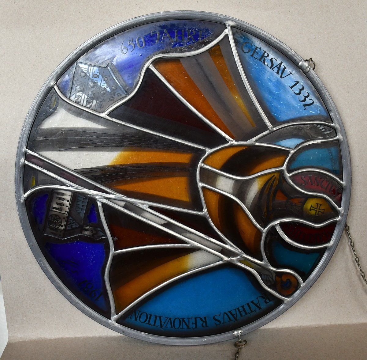 Altro in Antiquarato & Arte: Glas Scheibe Hans Schilter 30 cm Durchmesser – Usato da Rotkreuz venduto da salsanera 2