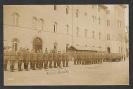 Militärkarte Aarau Kompanie vor Kaserne