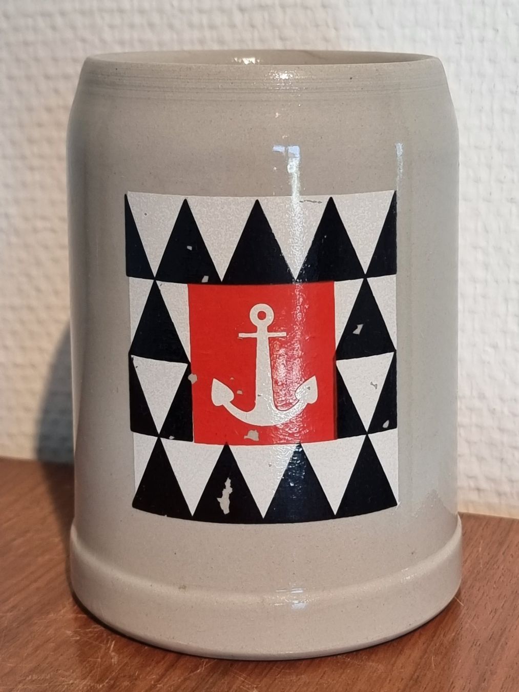 Bicchieri: Anker Bier Basel Steingut Bierkrug / Humpen – Usato da Lommis venduto da 0815undmehr