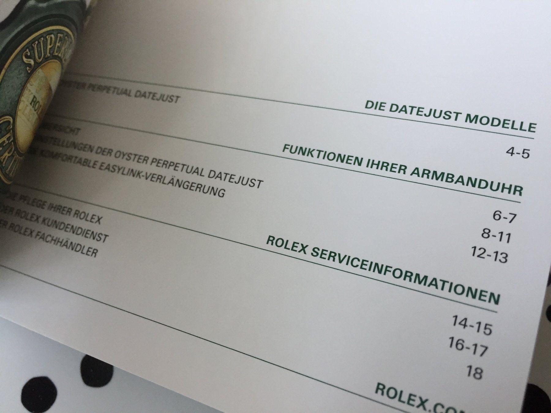 Rolex Documents: ROLEX DATEJUST OPERATING INSTRUCTIONS - DE 2022 - NEW !!! – Neuf (Voir description) à Epalinges par dream-watch 1