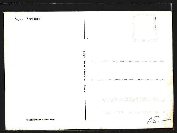 Ansichtskarten: AK Agno, Gesamtansicht, Luftbild – Gebraucht aus Berlin von bartko-reher 1