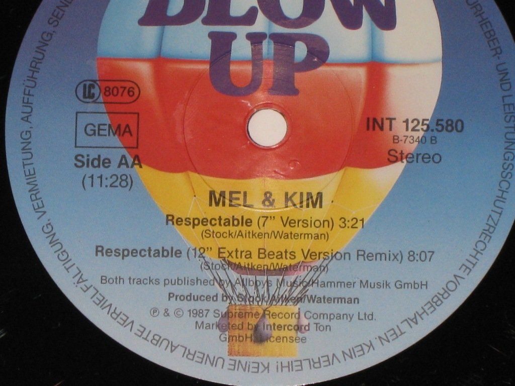 Schallplatten: MAXI - MEL & KIM - RESPECTABLE – Gebraucht aus Steckborn von Quo7 2