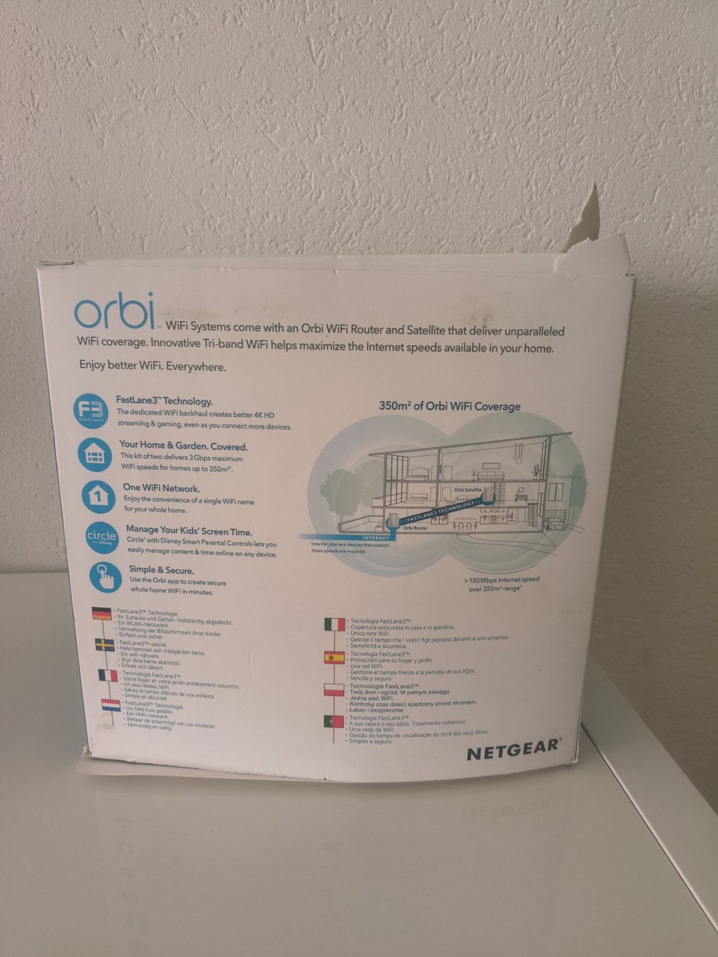 Netgear WiFi: Netgear Orbi wifi systeme router 350m2 high speed – Usato da Muraz (Collombey) venduto da Carddealerswis 1