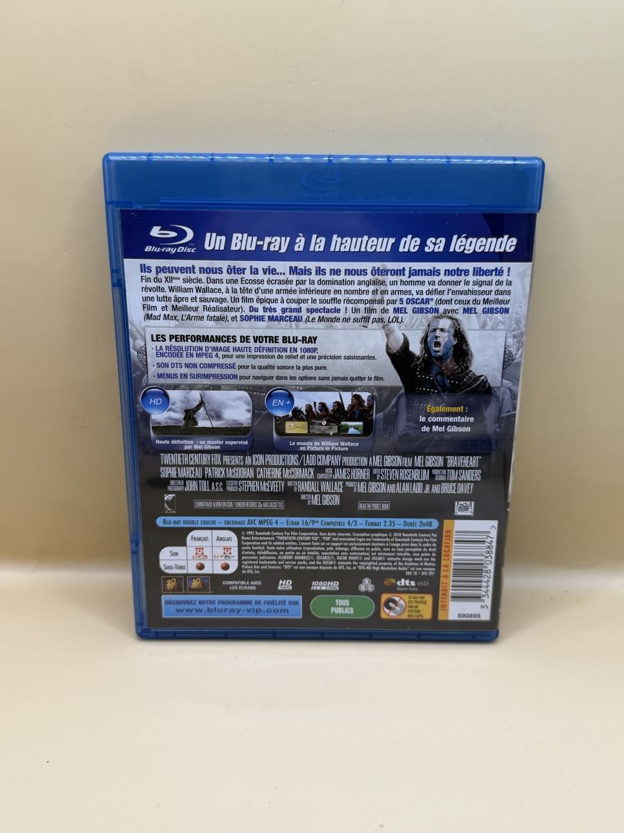 Tutti i DVDs: Braveheart Blu-ray - Mel Gibson – Usato da Genève venduto da sho_67qj 1
