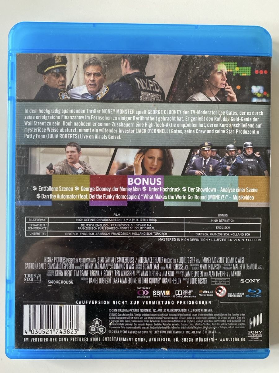 Alle DVDs: Money Monster – Gebraucht aus Gasel von Ntomate 1