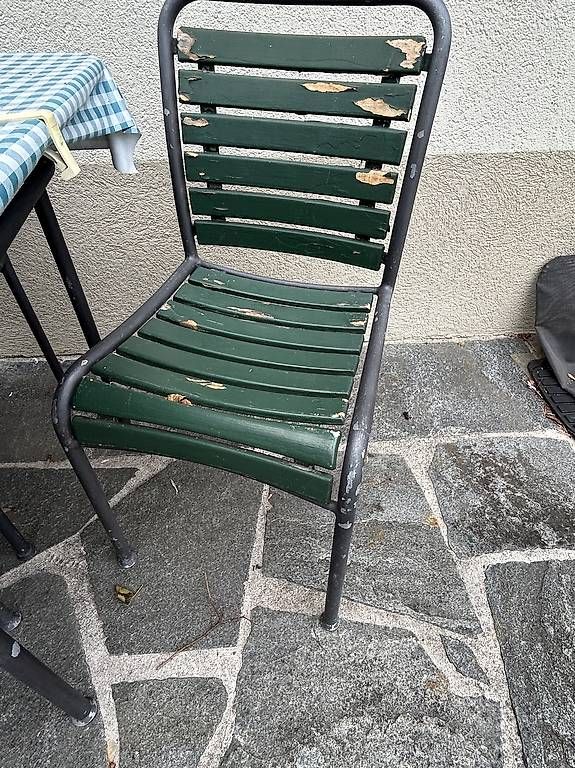 Bigla Set tavolo e sedie: Authentisches Vintage Gartenmöbel Set  Mid-Century – Usato da Niederdorf venduto da Chr3 3